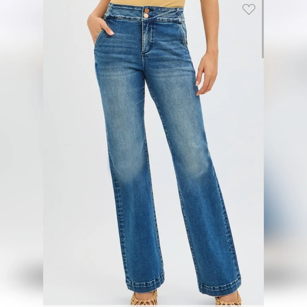 Size 3! NWT, Risen Tummy Control Women's Boot Cut Jeans - Picture 4 of 5